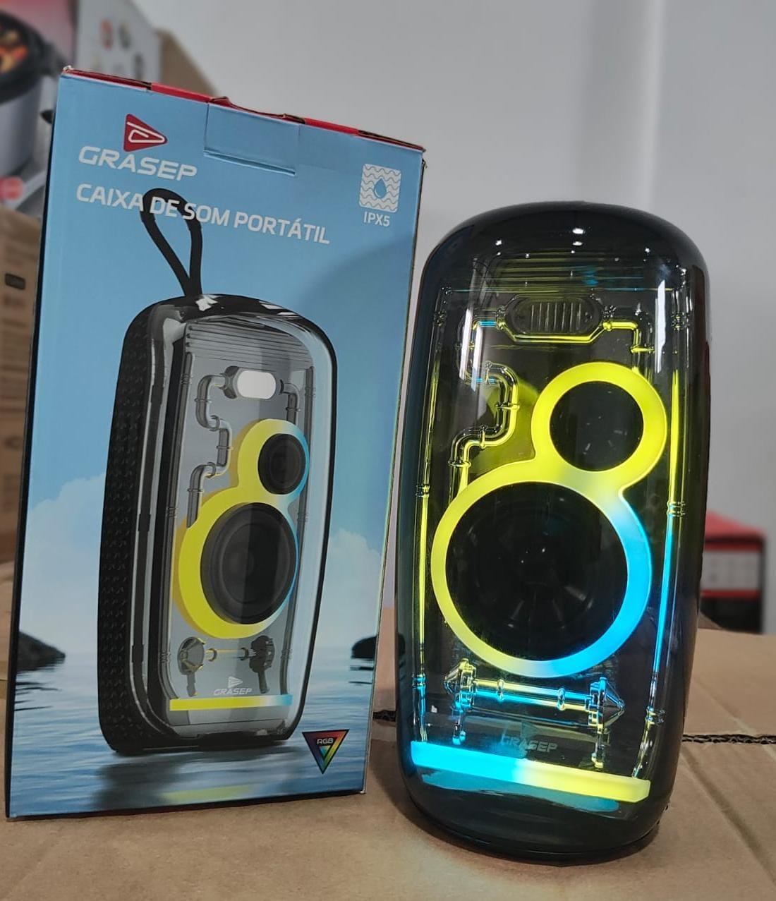 Caixa de som PORTATIL GRASEP