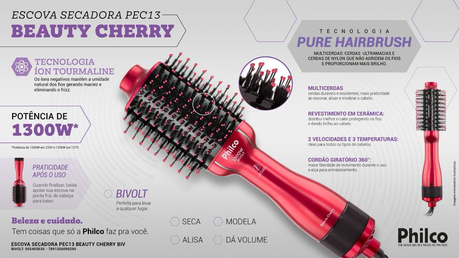 Escova Secadora PHILCO